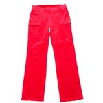 Juicy Couture  Red Velour Track Pants S Gold Logo Y2K Retro Preppy Loungewear Photo 1