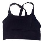 Athleta black racerback sports bra women’s size small Photo 0