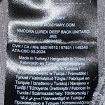 Noisy May NWOT  Cora Lurex Deep Back Unitard (Juniors) Metallic Silver - M/L Photo 4