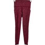 Athleta Salutation Stash Pocket Softluxe Tight UPF 50+ Powervita High Red XS Photo 1