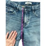 MOUSSY VINTAGE Jeans Women's Light Wash Denim Distressed Raw Hem Size 26 Blue Photo 3