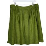 EUC Francis Valentine Women’s Green Wool Pleated Skirt Size Large Photo 4
