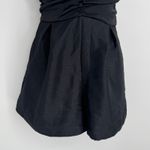 Free People Skylie Saylor Romper Size 4 Black Velvet V Neck Sleeveless Playsuit Photo 4