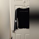 Wrapper  Goth Black Lined Blouse Size Small/Medium Photo 5