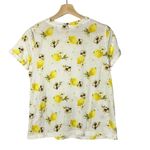 Anthropologie  Meadow Rue Lemon Printed Short Sleeve T-Shirt XS Photo 2