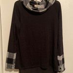 Fantastic Fawn Buffalo Plaid Cowl Neck Sweater Photo 0