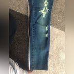 Koral  Greenish tint Distressed Ankle Skinny Jeans  Sz 25​ Photo 3