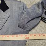 Christian Dior Womens Navy Blue Herringbone Blazer Sz 2 Elegant Academia Office Photo 5