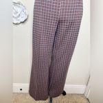 Maeve NTM: by Anthropologie Margot Herringbone Orange, Blue & Tan Knit Pants L Photo 4