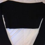 Boohoo Black Crop Sweater Photo 0