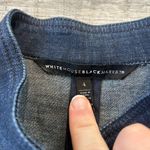 White House | Black Market  Dark Wash Button Front Military Style Denim Jacket J44 Photo 1