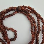 Lightweight Terracotta colored Bead Long necklace Orange Photo 2