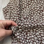 Vintage Floral Vest lace collar sleeveless womens Brown (size 6) cottage prairie Photo 4