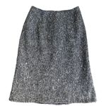 Jil Sander  Gray Cashmere Tweed Wool Blend Knee length skirt 4 Photo 2