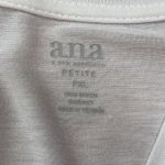 a.n.a  A New Approach | Petite White Sleeveless Ruffle Peplum Top | PXL Photo 4