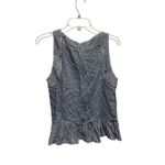 Altard State Blue White Stripe Peplum Ruffle Tank Top Women's Size Medium Photo 4