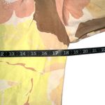 St. John  Silk Watercolor Floral Long Sleeve Faux Wrap Midi Dress 10 Photo 6