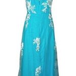 JJ's House New Formal Sky Blue Flower Floral Lace Overlay Mesh Prom Wedding Gown Maxi Dress Photo 1
