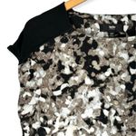 Mossimo | Small | Abstract Print Sleeveless Scoop Neck Round Hem Cocktail Dress Black Photo 1