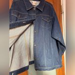 Venezia Vintage NWOT Plus Dark Denim Jean Button Up Jacket Size 2X Blue Photo 9