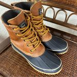 G.H Bass Eastport Leather Duckbill Lace Up Boots Size 7 Blue Photo 10