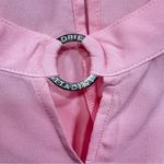 Adrienne Vittadini  Pink Sleeveless Semi Sheer Blouse with Silver Metal Keyhole Photo 11