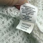 Pure Jill Cotton Knit Hoodie Sweater V Neck Long Sleeve Casual White Size M READ Size M Photo 6