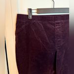 J.Jill Pull On Burgundy Corduroy Pants Purple Size L Photo 4
