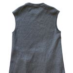 Marni Gray Tunic Dress Wool Sideswept Hem Symmetrical Minimalist IT 42/US 6 Silver Photo 8