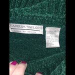 Carolyn Taylor Vintage VTG  Green with Embroidered Sweater Size XL‎ Photo 4