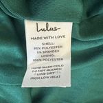 Lulus NWT  Essence Dress Womens S Green Velvet Off Shoulder Party Glam Birthday Photo 6