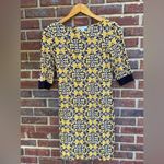 Liz Claiborne  Small Yellow/Black Dress 3/4 Sleeve Knee Length Pull Over Photo 7
