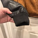 Blank NYC Sherpa Varsity Bomber Jacket Buttons Large Brown Black‎ Photo 3