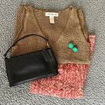 Jones New York Styled Le Suit Skirt, Jones Sweater Tank, Coach Wristlet, Amrita Singh Earrings Photo 0
