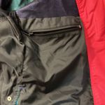 Woolrich Vintage 90s womens neon color block windbreaker jacket with waist cinch Photo 9