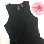 Bebe 2B Fit And Flare Textured Y2K Little Black Skater Dress Photo 2