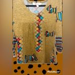 Aryeh by Anthropology Argyle Scottie Dog Designed Dress - Size Large Photo 4