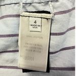 Rosetta Getty Tuxedo Shirt Women's 4 Blue White Long Sleeve High Neck Bib RTR Photo 7