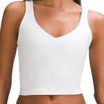 Lululemon Align Tank Top Nulu Lycra Cropped Four-Way Stretch Wicking White 6 Photo 0