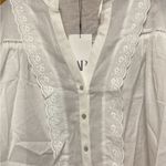 ZARA  White Lace Detail Blouse Photo 1