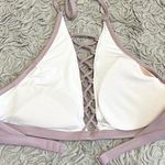 PINK - Victoria's Secret Victoria’s Secret PINK Bikini Top High Neck Halter Swimsuit Swim L Large New Photo 2