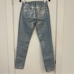 frame denim FRAME Le Skinny De Jeanne In Chrome Blue Silver High Waist Photo 2
