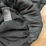 ASTR The Label Black Bubble Sleeve V-Neck Short Sleeve Blouse Women’s Size Large Photo 9