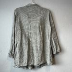 J Jill Shirt Jacket Linen Lagenlook Beige Hippie Boho Art Teacher Minimalist vtg Tan Size 8 Photo 6