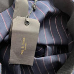 Rag and Bone  Simone‎ Snap Pant in Navy Blue Stripe Size US 14 Photo 10