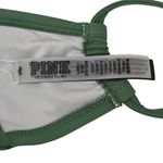 Victoria's Secret Victoria Secret Pink Swim Bikini Top Large Green Solid Wrap Halter Photo 2