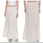 BCBGMAXAZRIA New  White Striped Maxi Skirt Photo 1