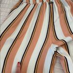 Billabong  rayon striped comfy pull on elastic waist wide leg pants M Photo 8