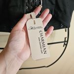 Charmian Women Rhinestone Push Up Bra Studded Gem Bustier Crop Top Black Size 2X Photo 2