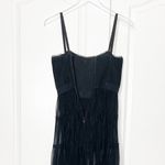 Alice + Olivia NWT Deena Pleated Maxi Dress with Hot Pants Size 2 Black Photo 6
